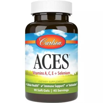 Carlson Labs ACES (Vitamin A, C, E + Selenium) 90 Softgels