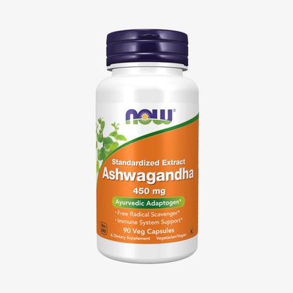 NOW Foods Ashwagandha 450 mg 90 Veg Capsules