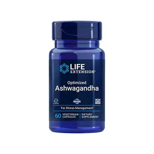 Life Extension Optimized Ashwagandha 60 Vegetarian Capsules