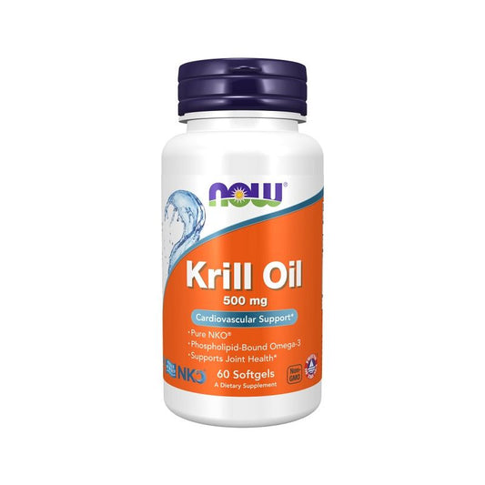 NOW Foods Krill Oil 500 mg 60 Softgels