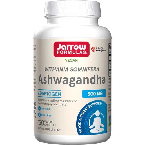 Jarrow Formulas Ashwagandha 300mg 120 Veggie Capsules