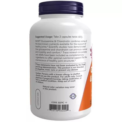 NOW Foods Glucosamine & Chondroitin 240 Capsules