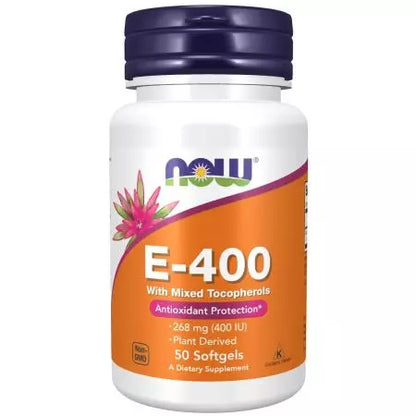 NOW Foods Vitamin E-400 IU Mixed Tocopherols 50 Softgels