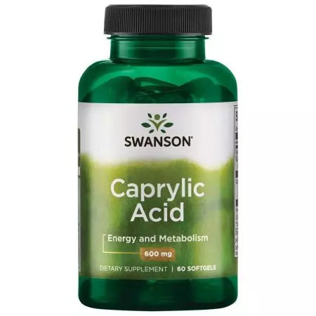 Swanson Caprylic Acid 600mg 60 Softgels