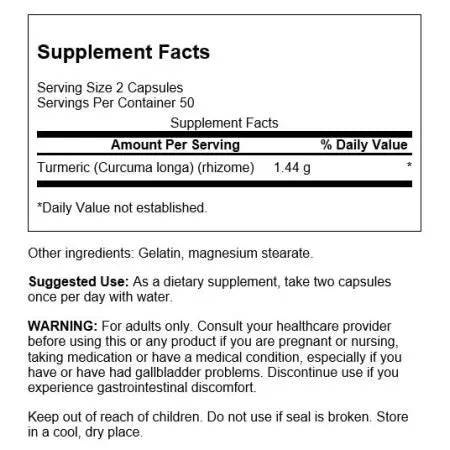 Swanson Full Spectrum Turmeric 720 mg 100 Capsules