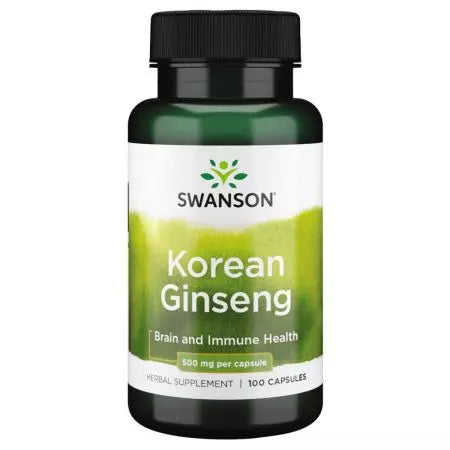 Swanson Korean Ginseng 500mg 100 Capsules