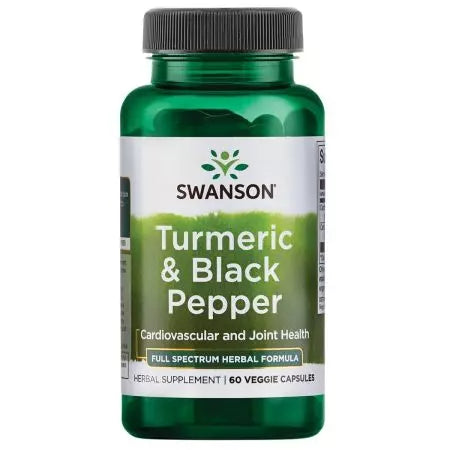 Swanson Turmeric & Black Pepper 60 Veggie Capsules