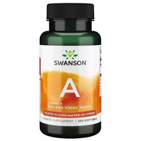 Swanson Vitamin A 10,000iu (3,000mcg) 250 Softgels